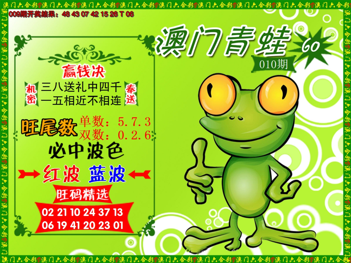 2025010期青蛙系列60