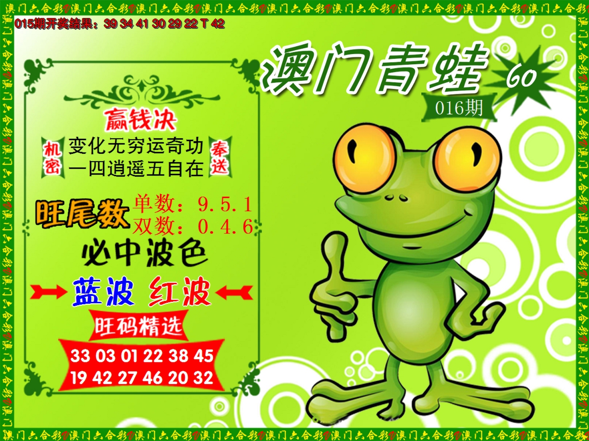 2025016期青蛙系列60
