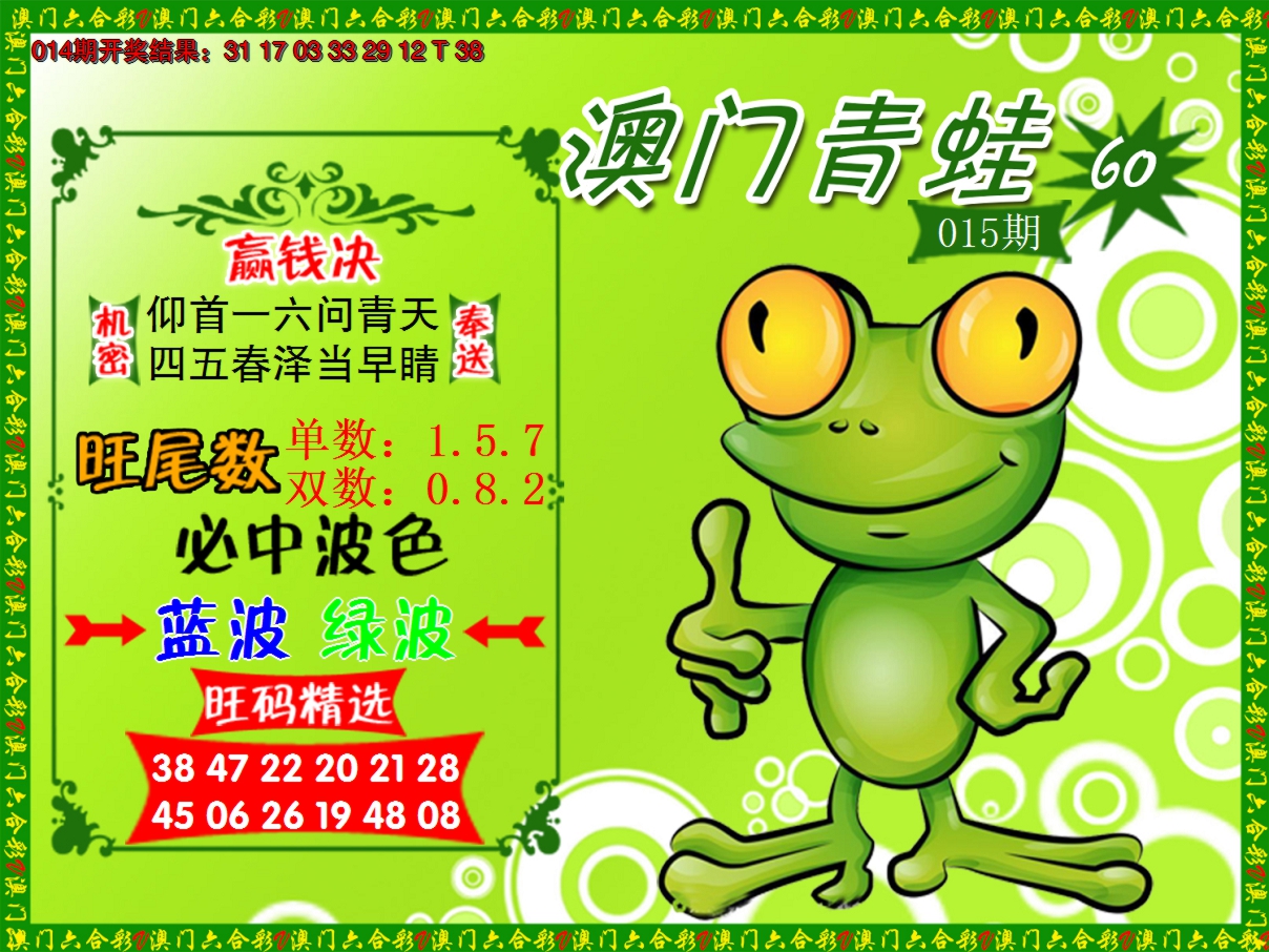 2025015期青蛙系列60