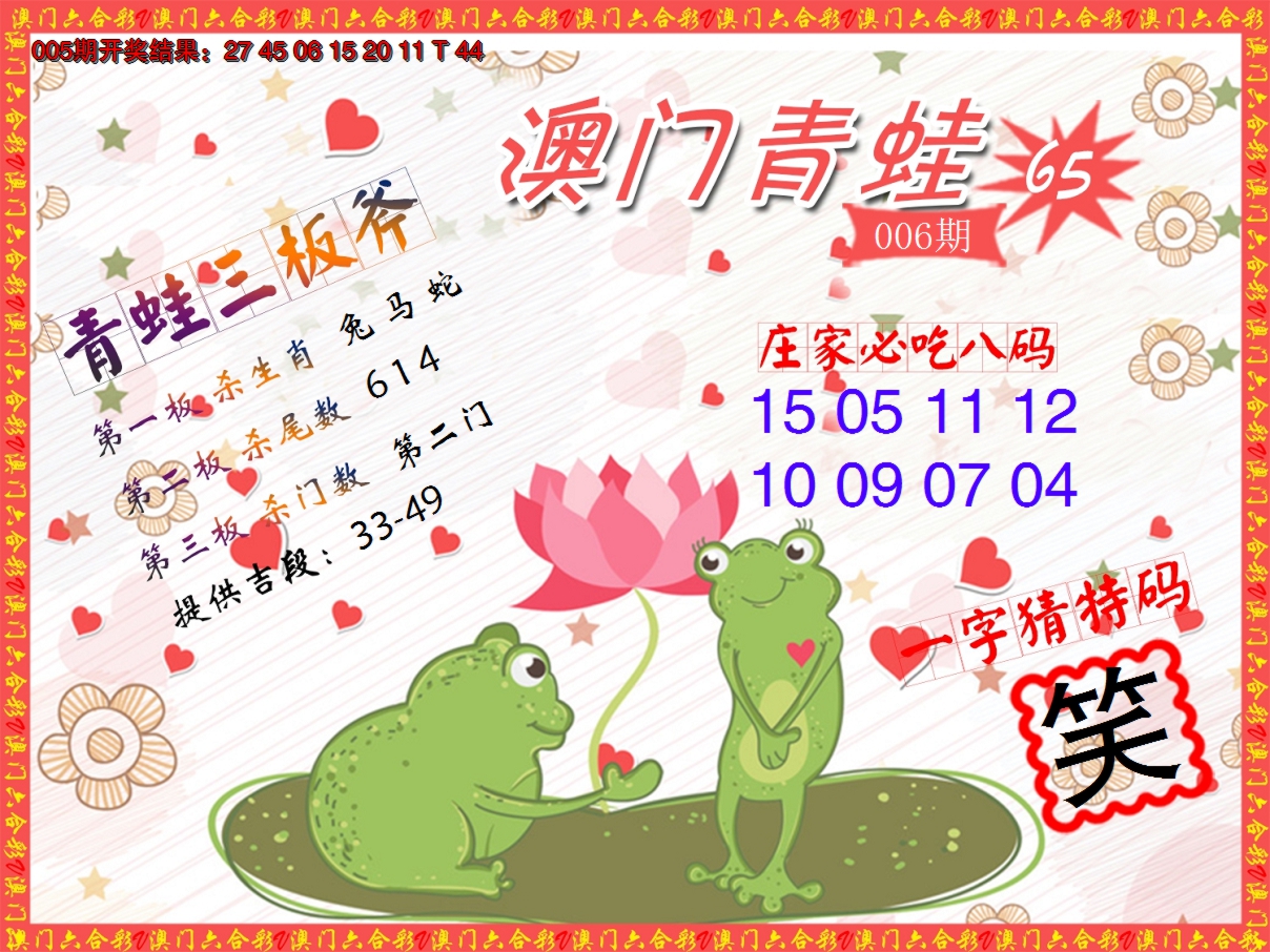 2025006期青蛙系列65