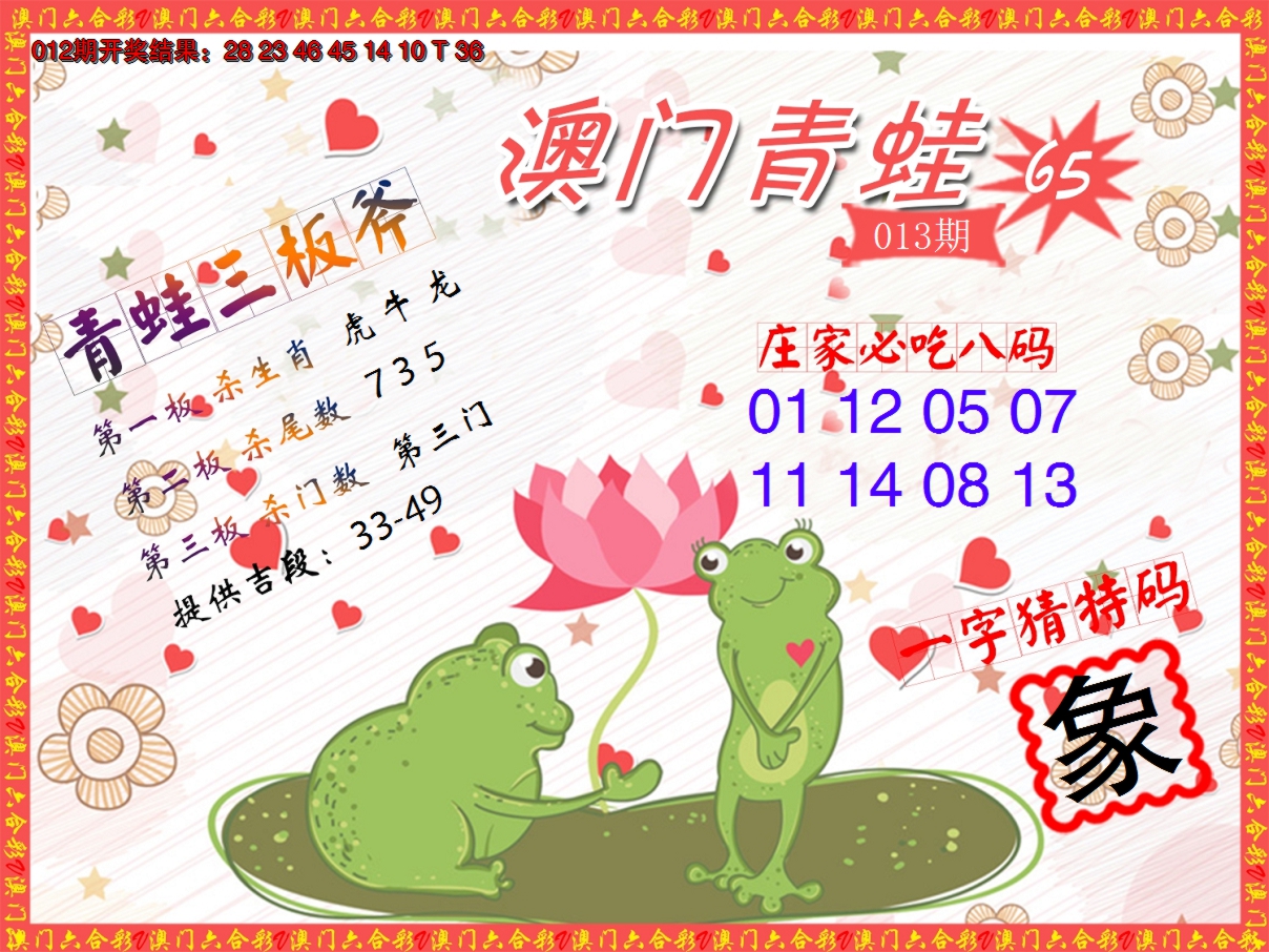 2025013期青蛙系列65