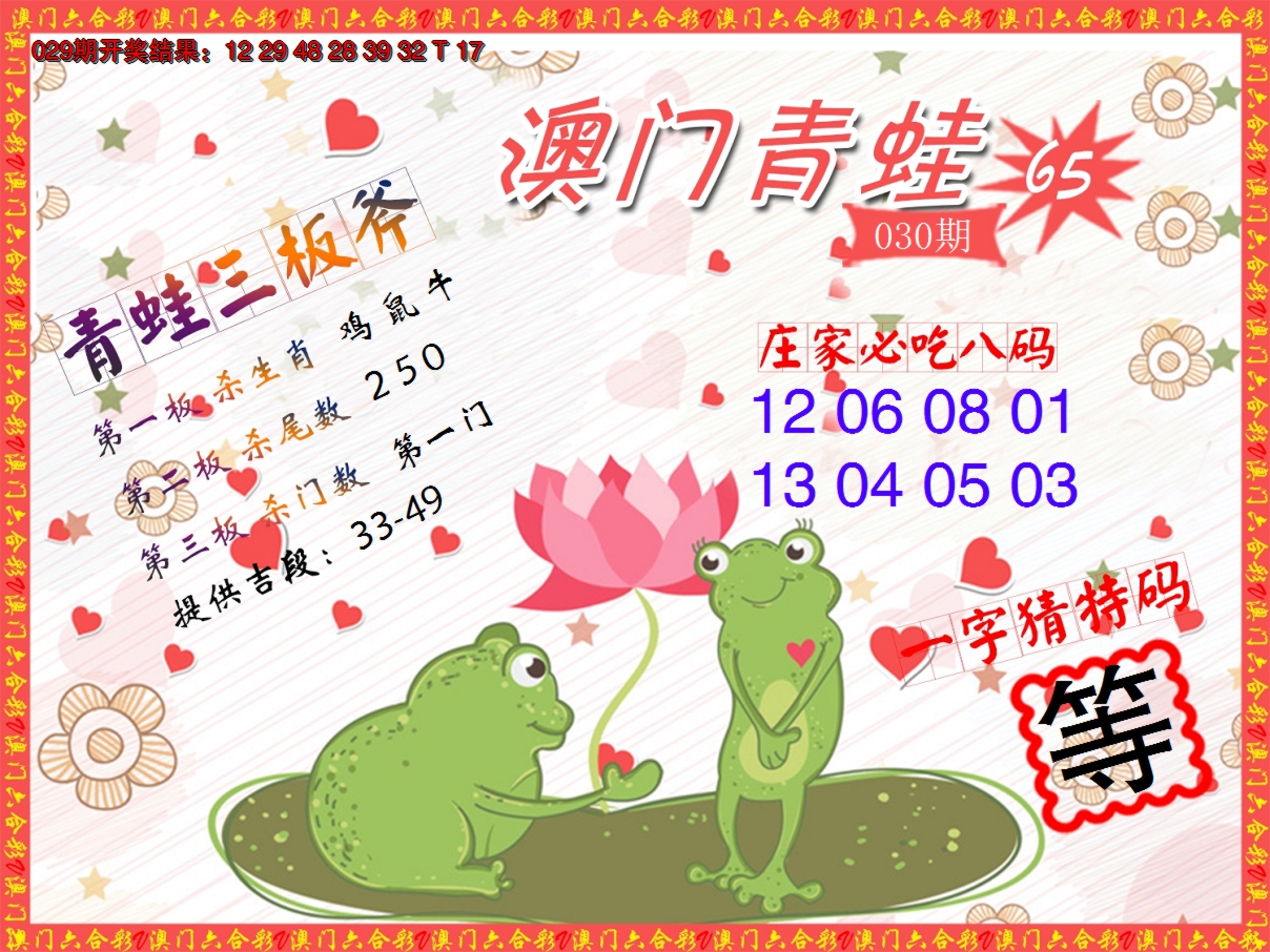 2025030期青蛙系列65