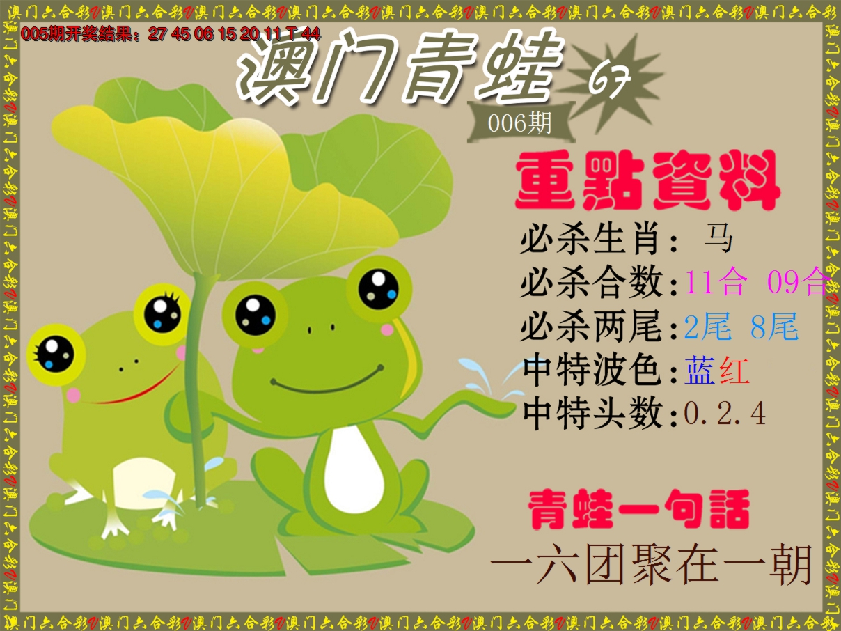 2025006期青蛙系列67