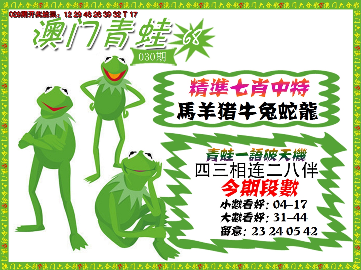 2025030期青蛙系列68