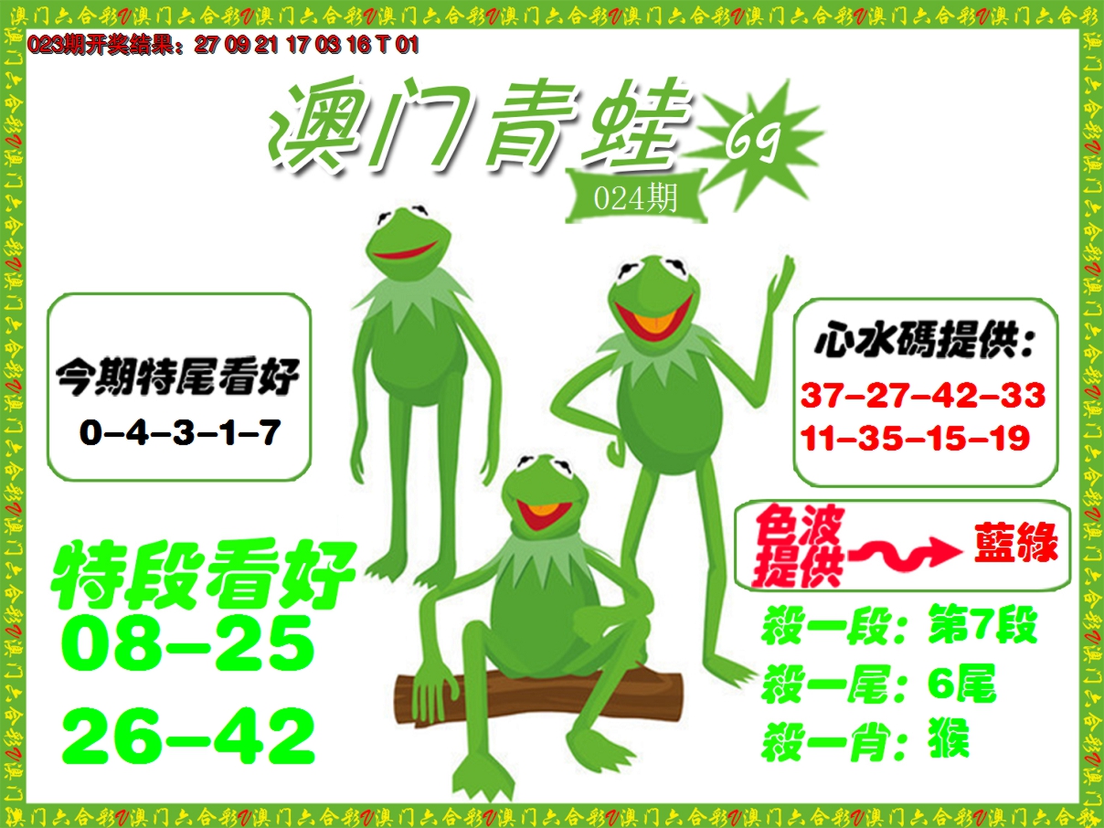 2025024期青蛙系列69