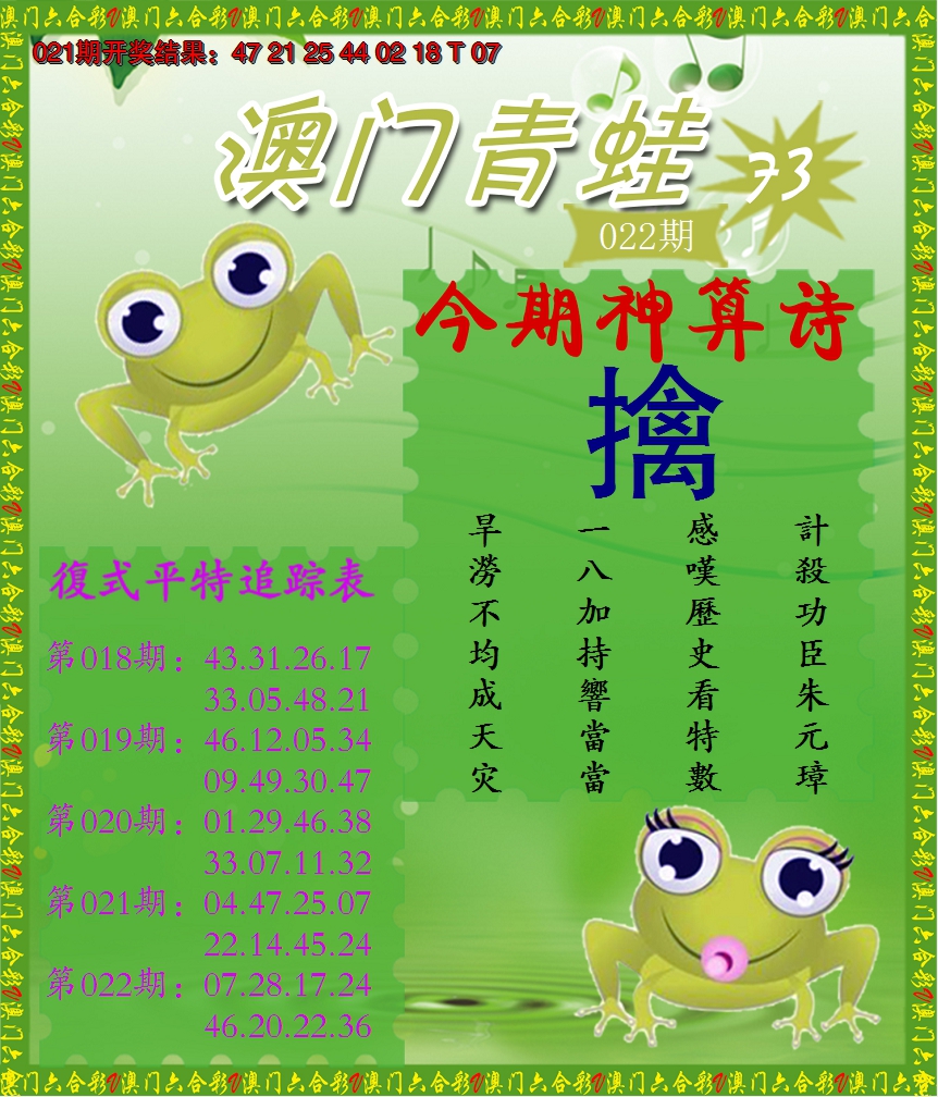 2025022期青蛙系列73