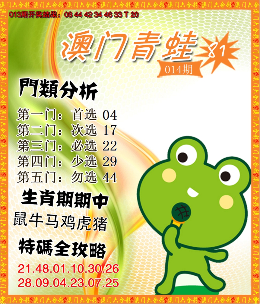 2025014期青蛙系列81