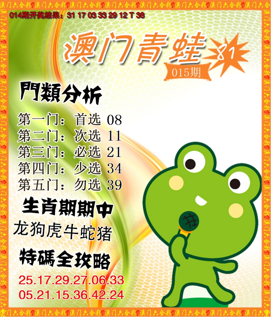 2025015期青蛙系列81