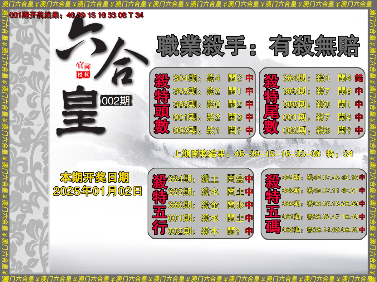 2025002期六合皇系列2