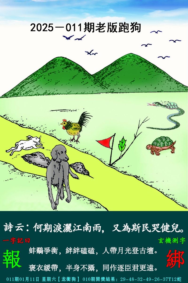2025011期老跑狗图