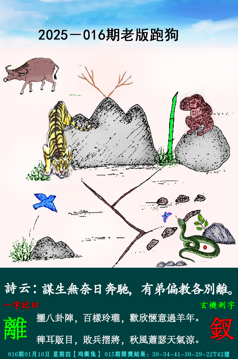 2025016期老跑狗图