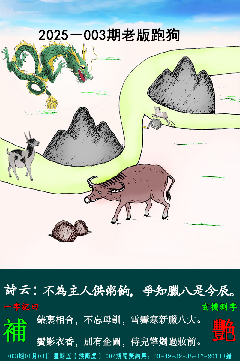 2025003期老跑狗图