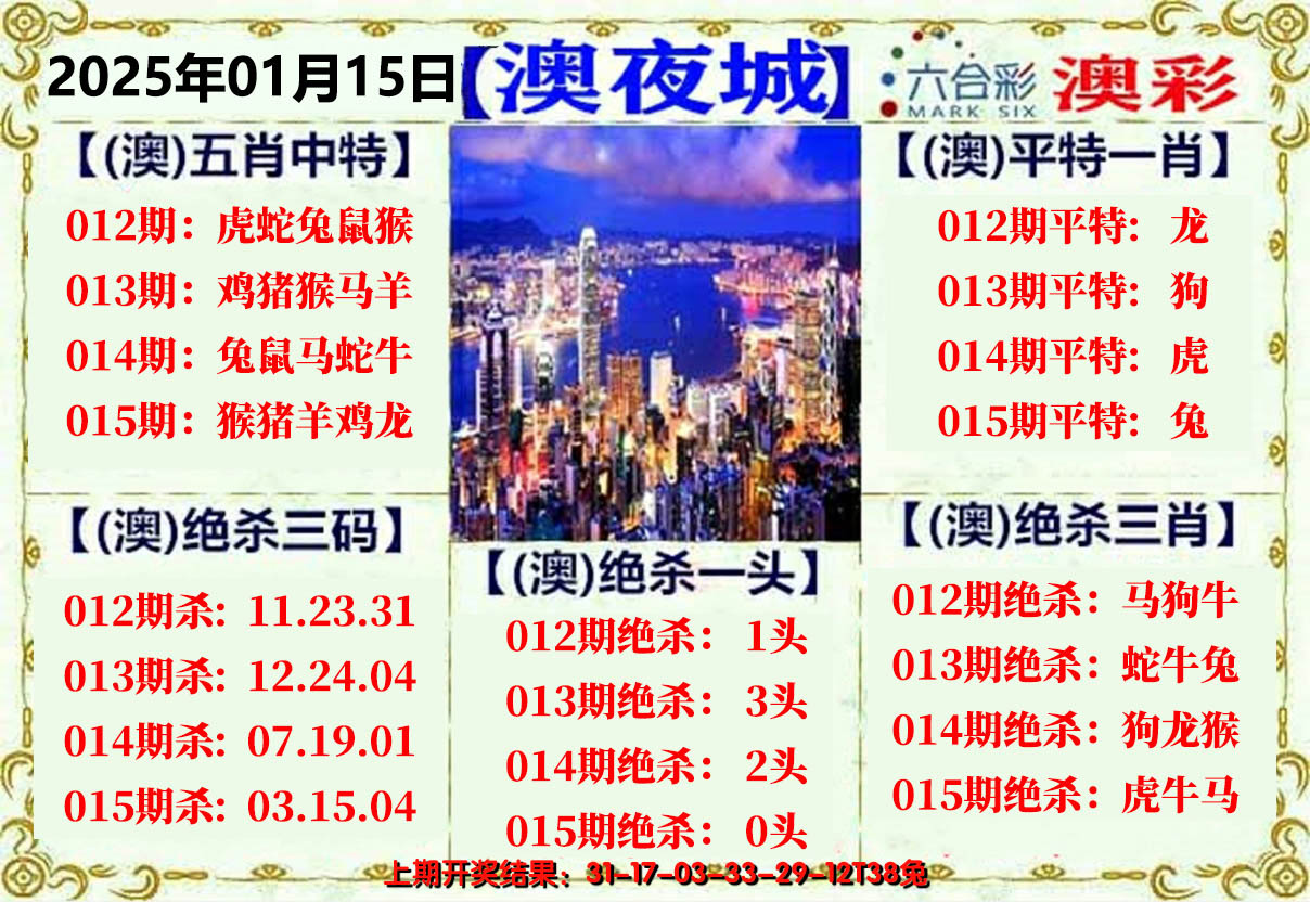 2025015期澳门夜城