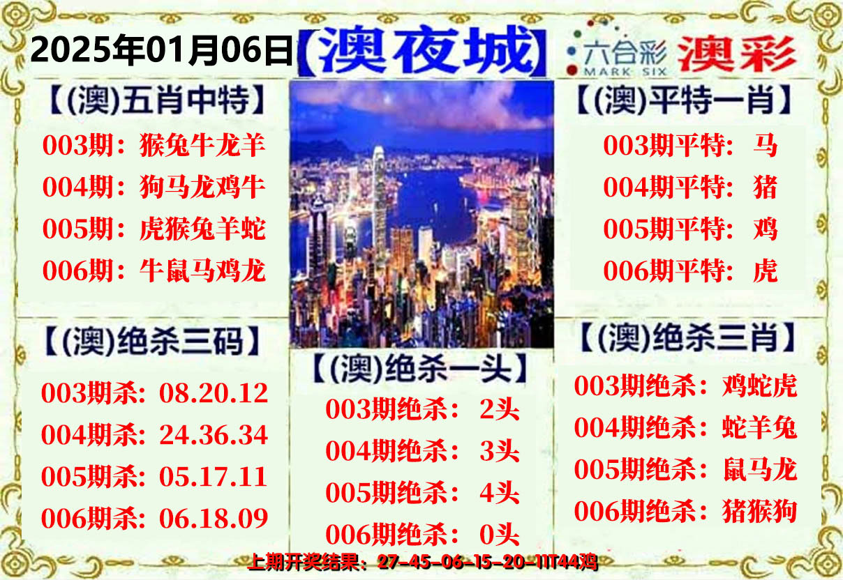 2025006期澳门夜城