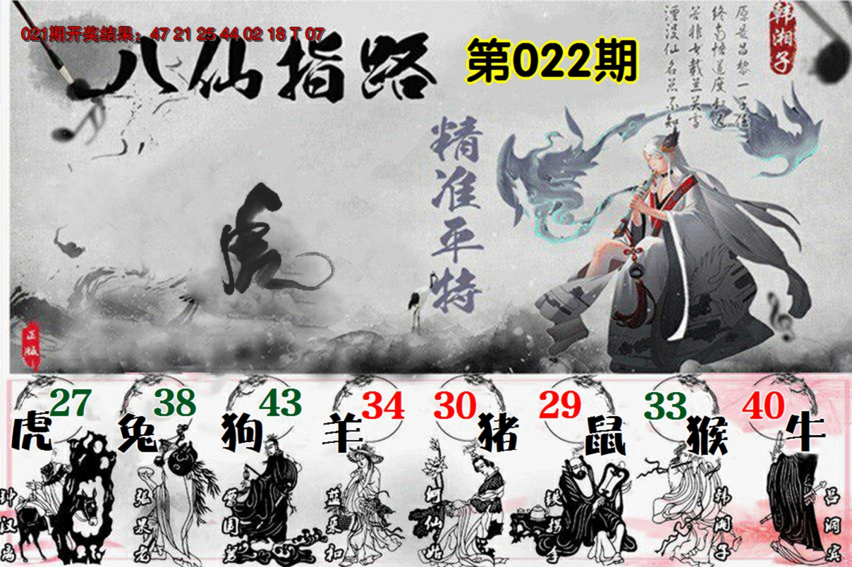 2025022期八仙指路