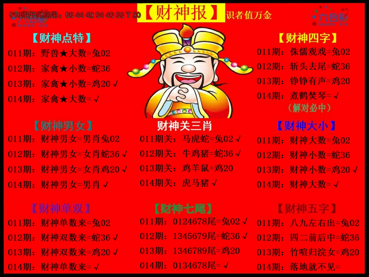 2025014期财神报