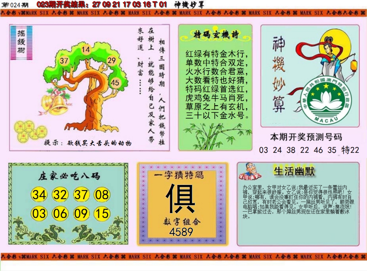 2025024期神机妙算