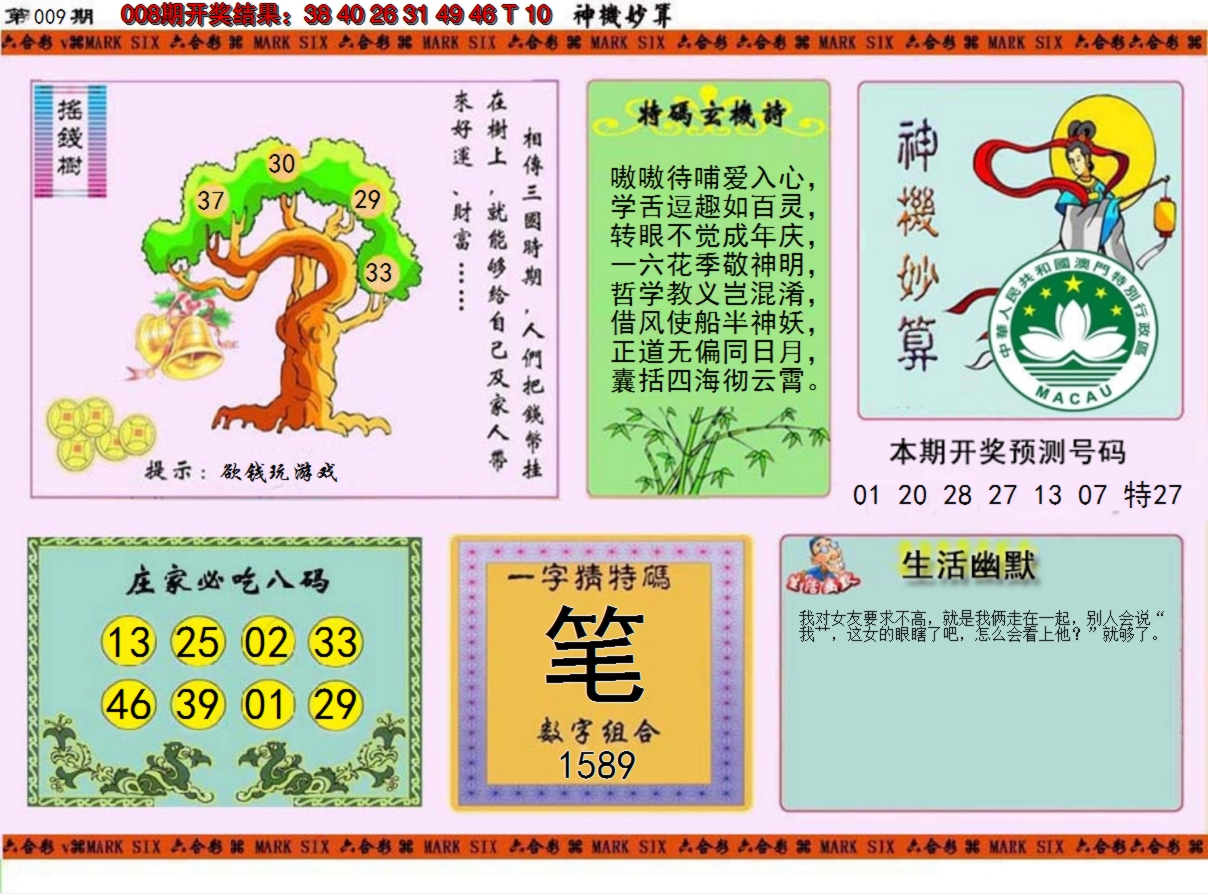 2025009期神机妙算