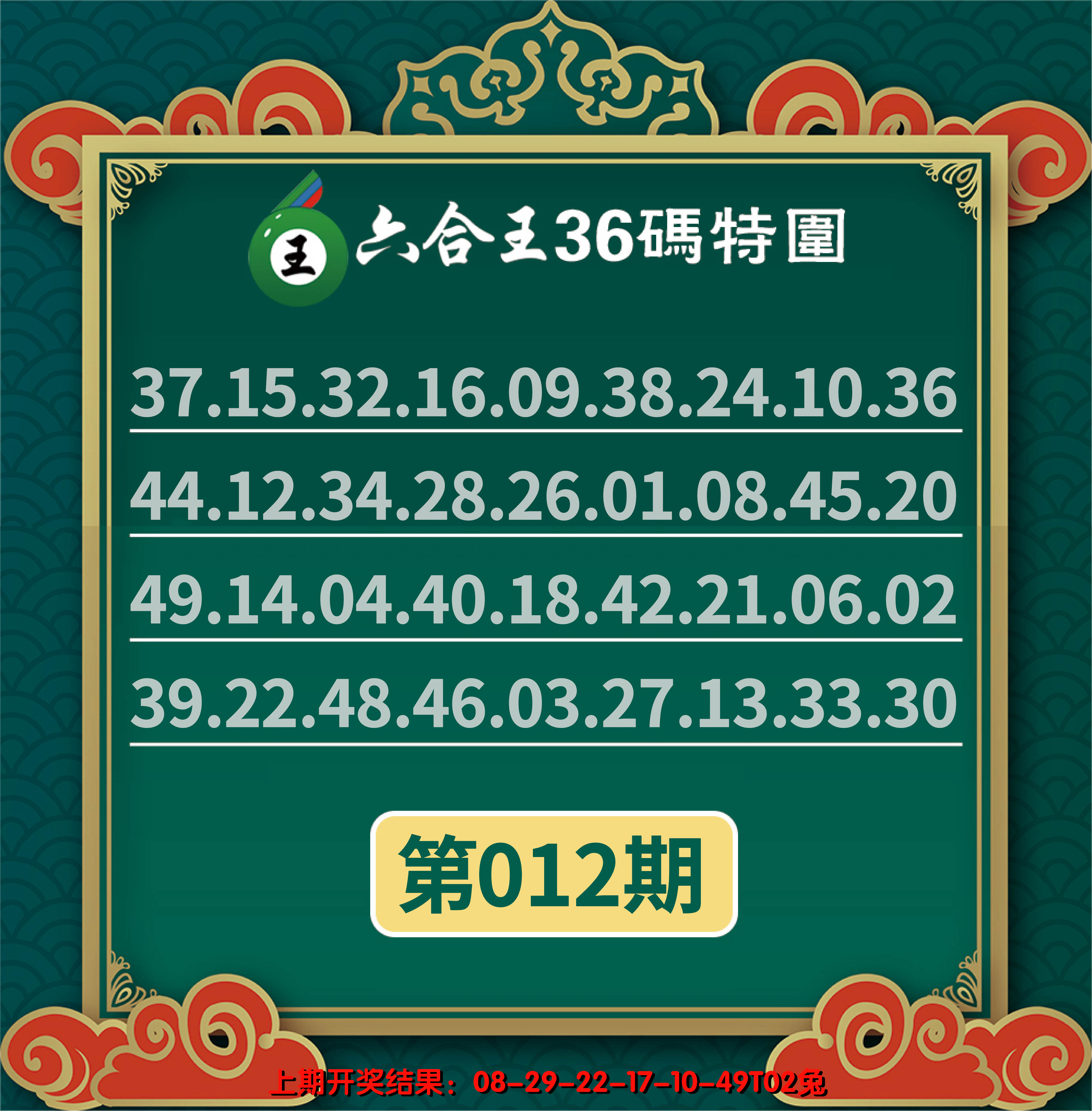 2025012期六合王三十六码特围