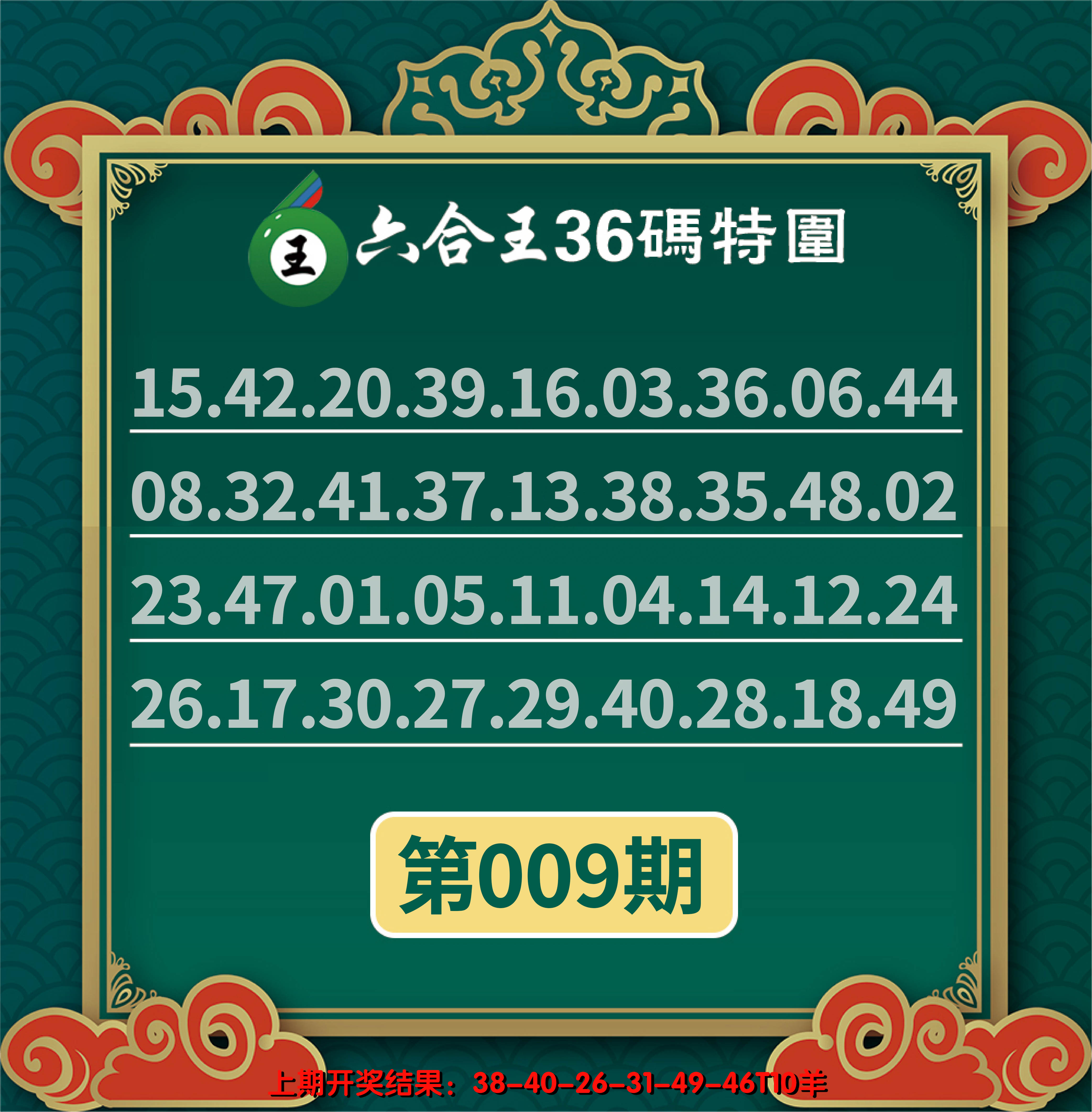 2025009期六合王三十六码特围