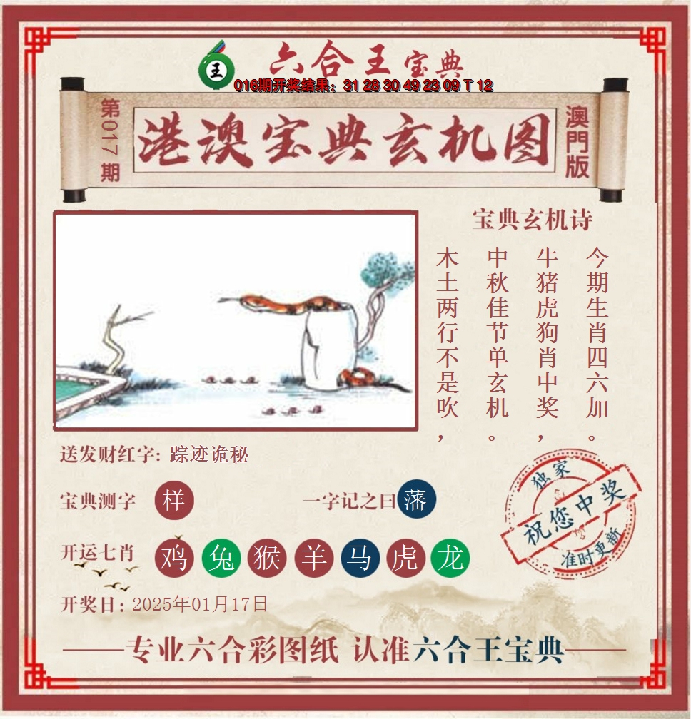 2025017期六合王港澳宝典玄机图