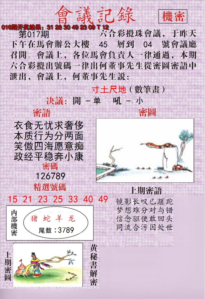 2025017期澳门会议记录
