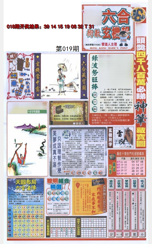2025019期六合玄机报