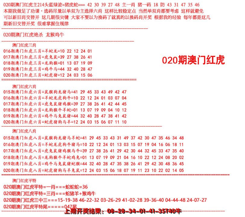 2025020期红虎图
