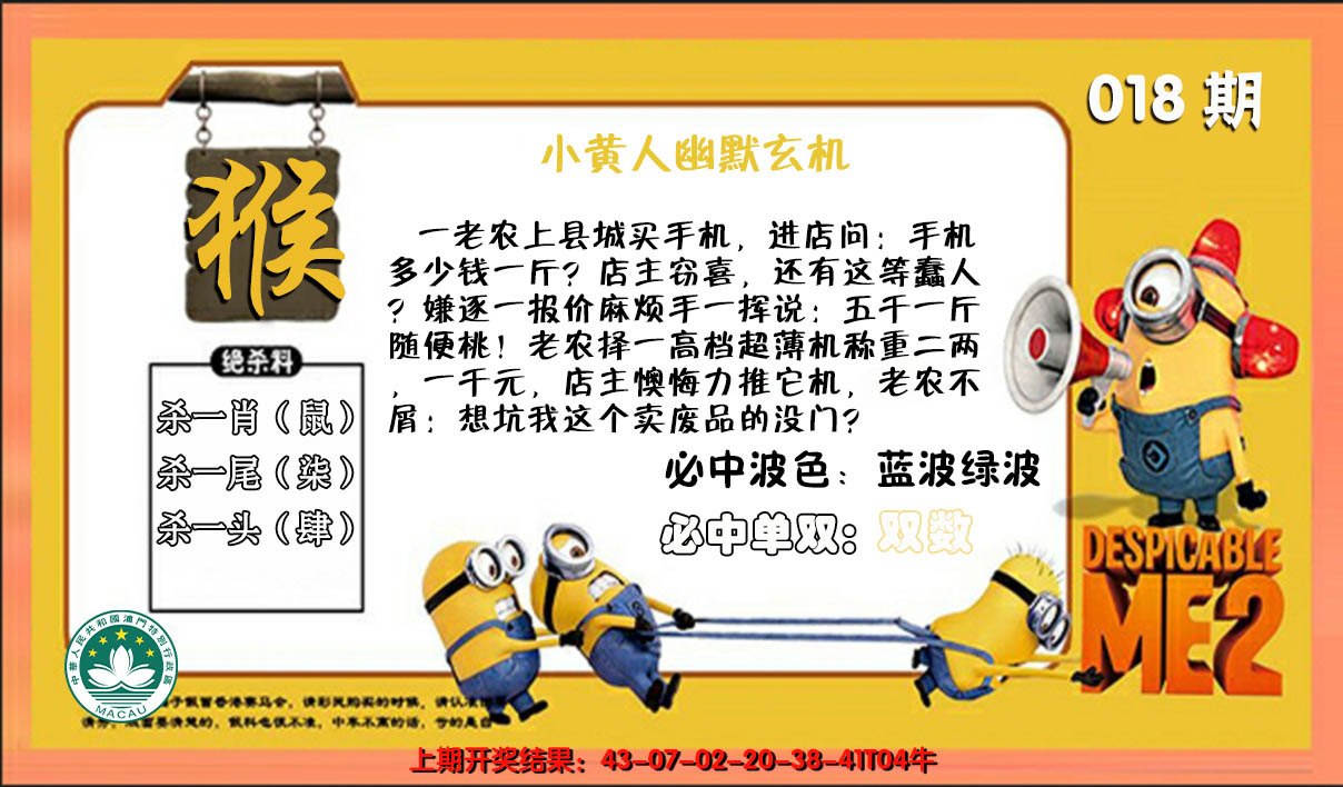 2025018期小黄人幽默玄机
