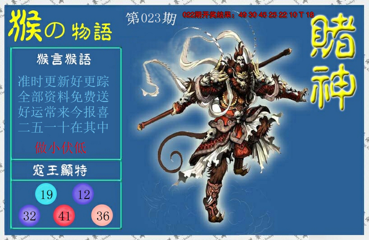 2025023期赌神猴报