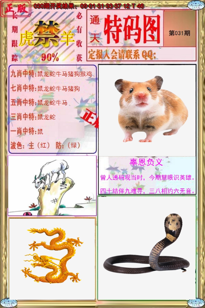 2025031期特码图