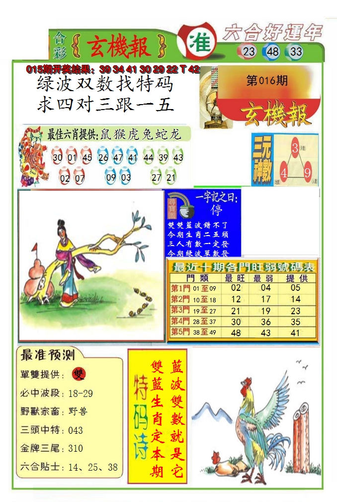 2025016期九龍玄机报(推荐)