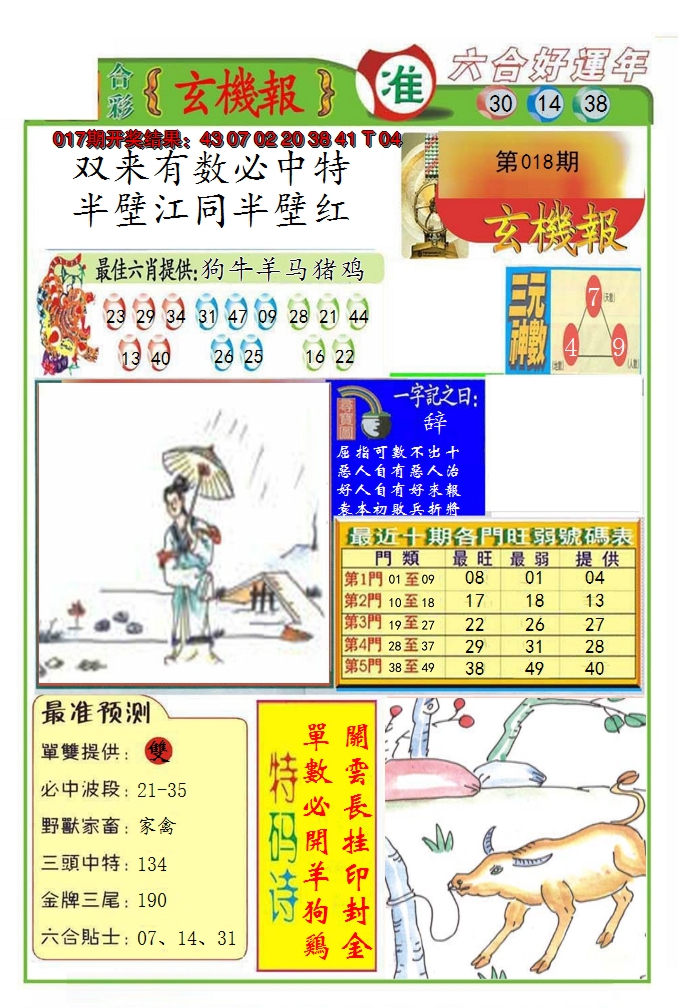 2025018期九龍玄机报(推荐)