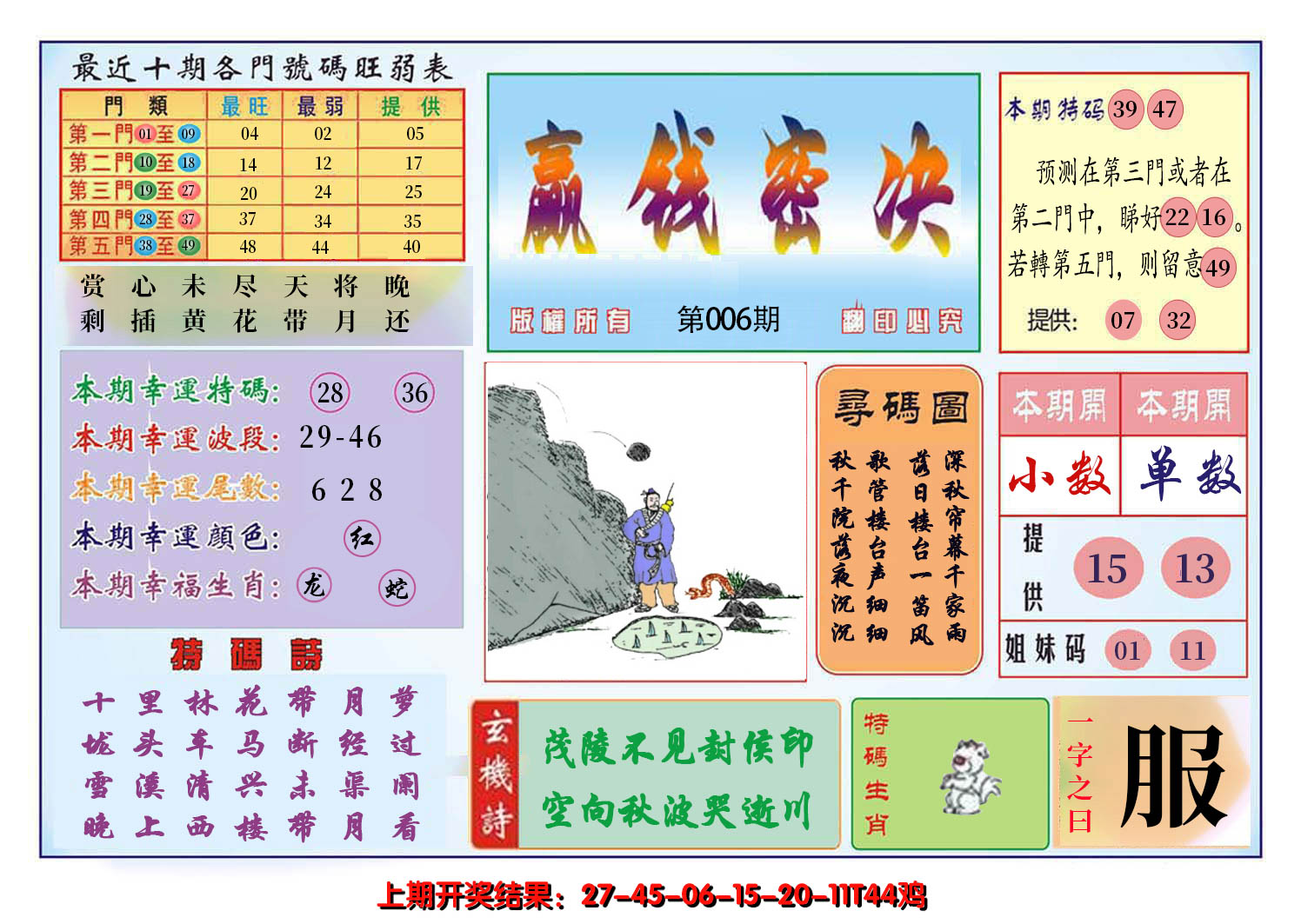2025006期九龍赢钱密决(推荐)