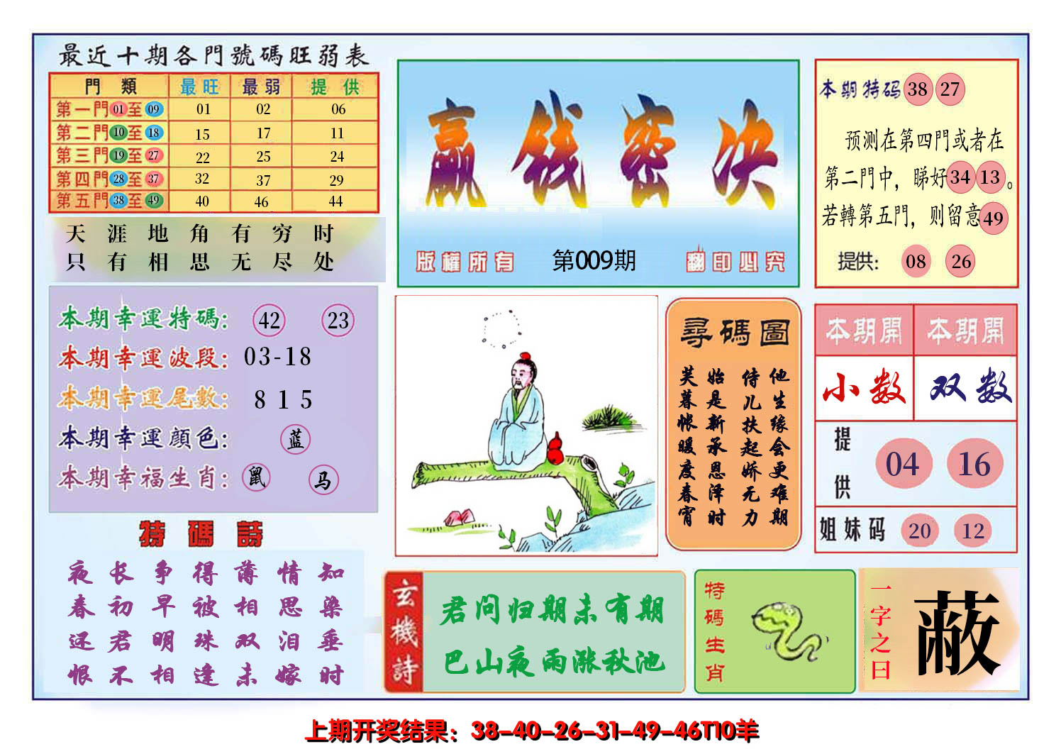 2025009期九龍赢钱密决(推荐)