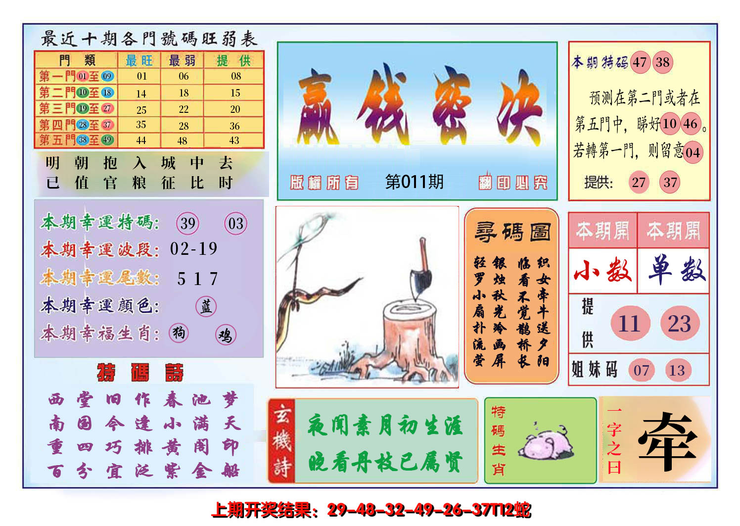 2025011期九龍赢钱密决(推荐)