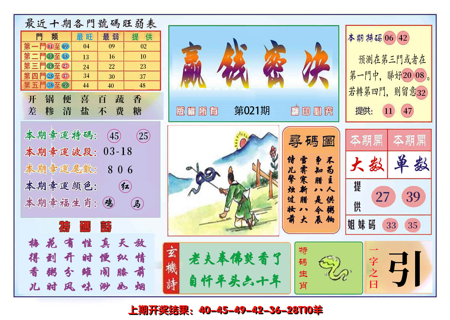 2025021期九龍赢钱密决(推荐)