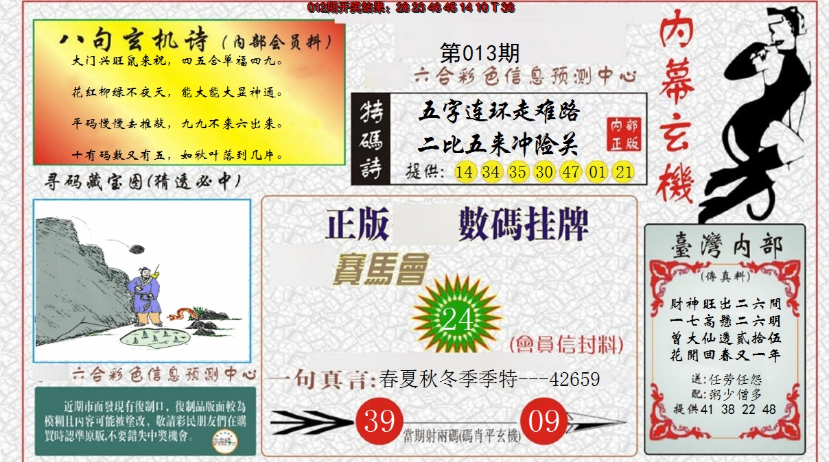 2025013期内幕玄机报