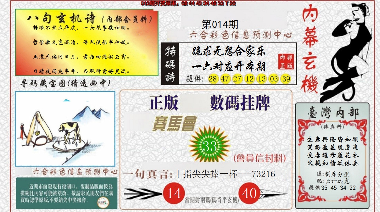 2025014期内幕玄机报