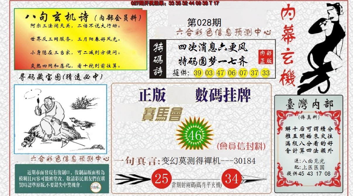 2025028期内幕玄机报