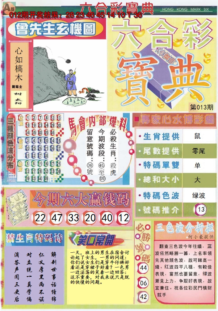 2025013期六合宝典A