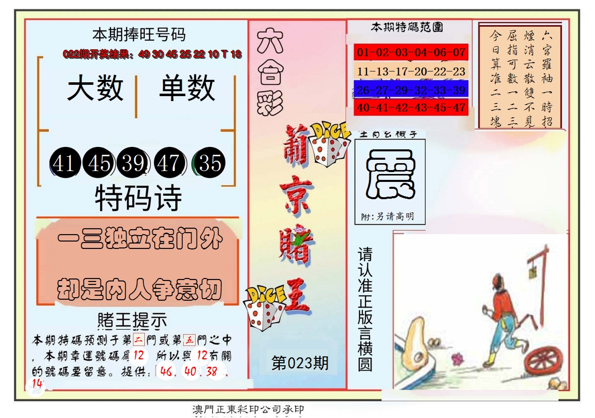 2025023期葡京赌王彩
