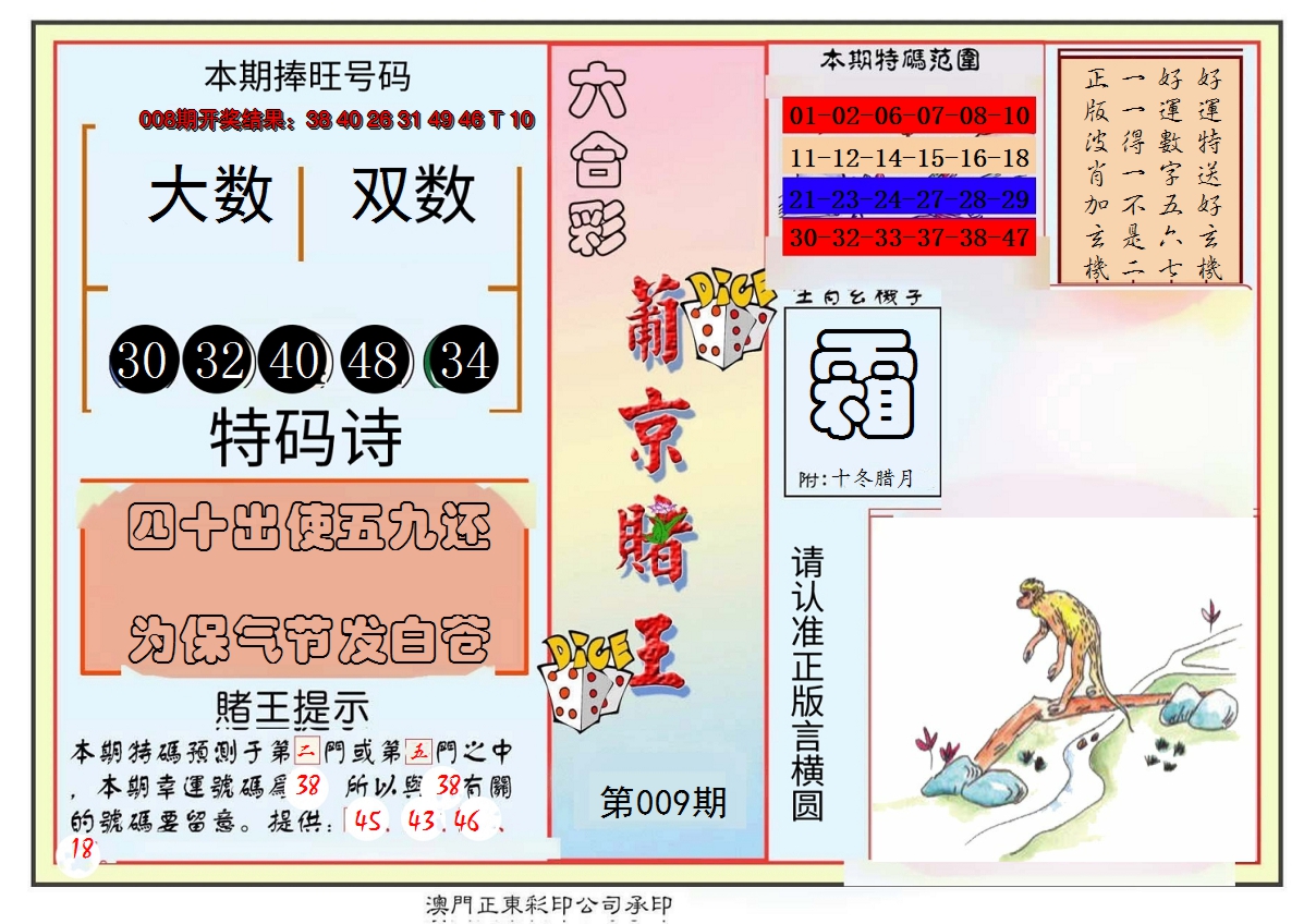 2025009期葡京赌王彩