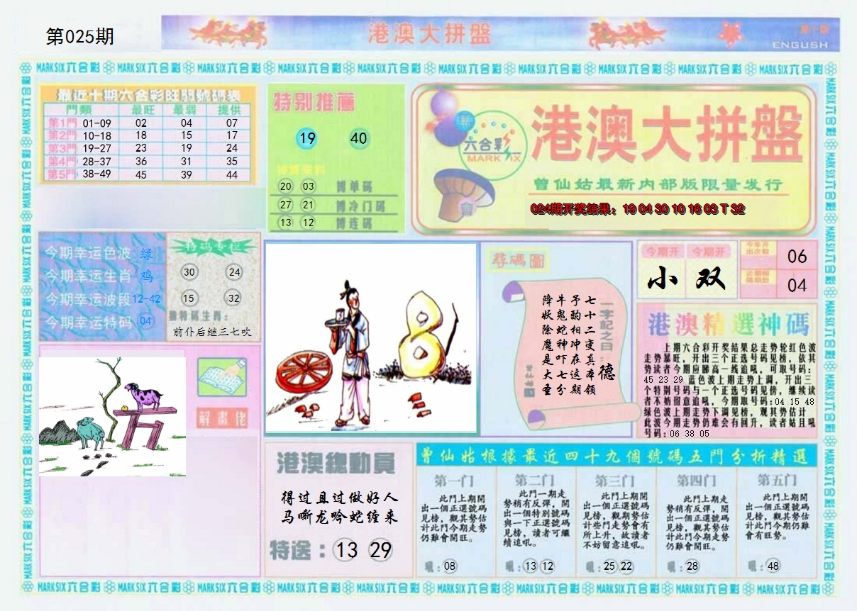 2025025期港澳大拼盘A