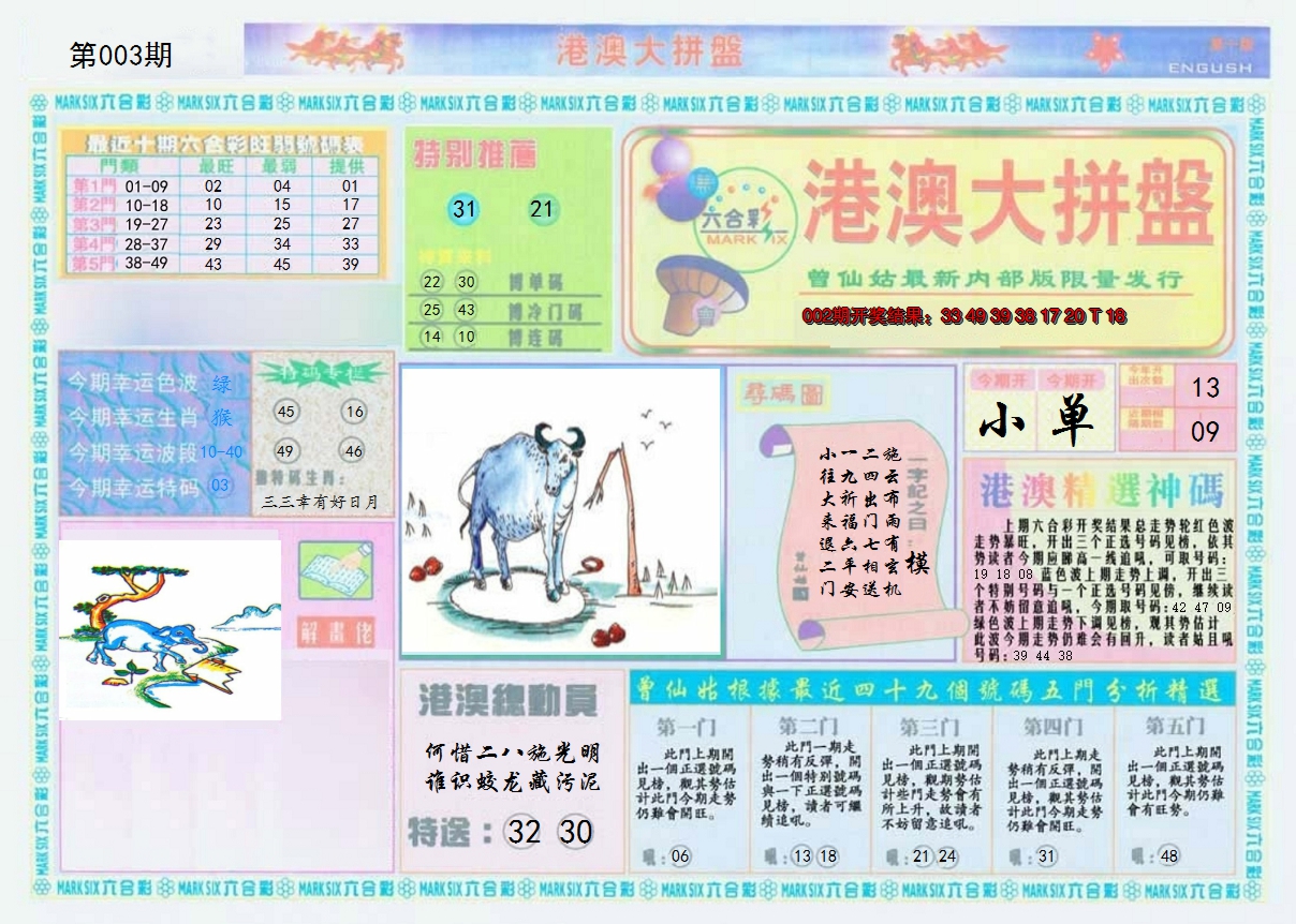 2025003期港澳大拼盘A