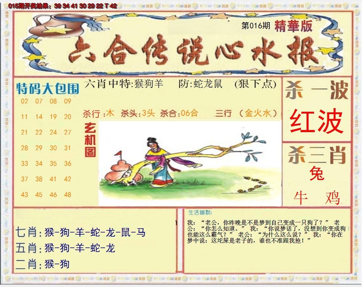2025016期六合传说(心水版)