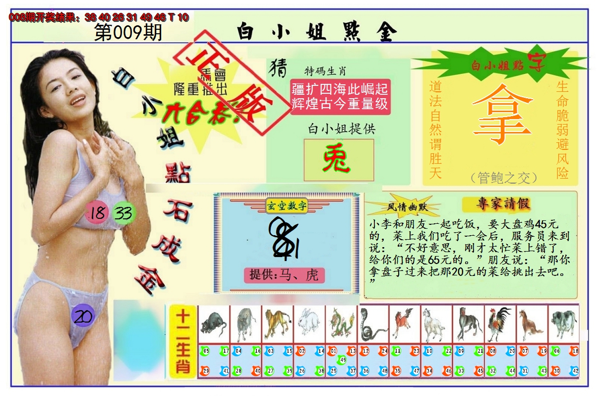 2025009期白小姐点金