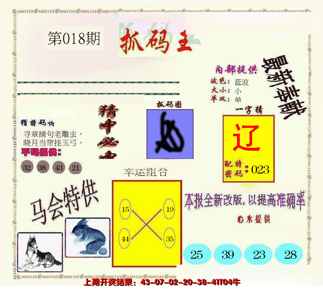2025018期新抓码王