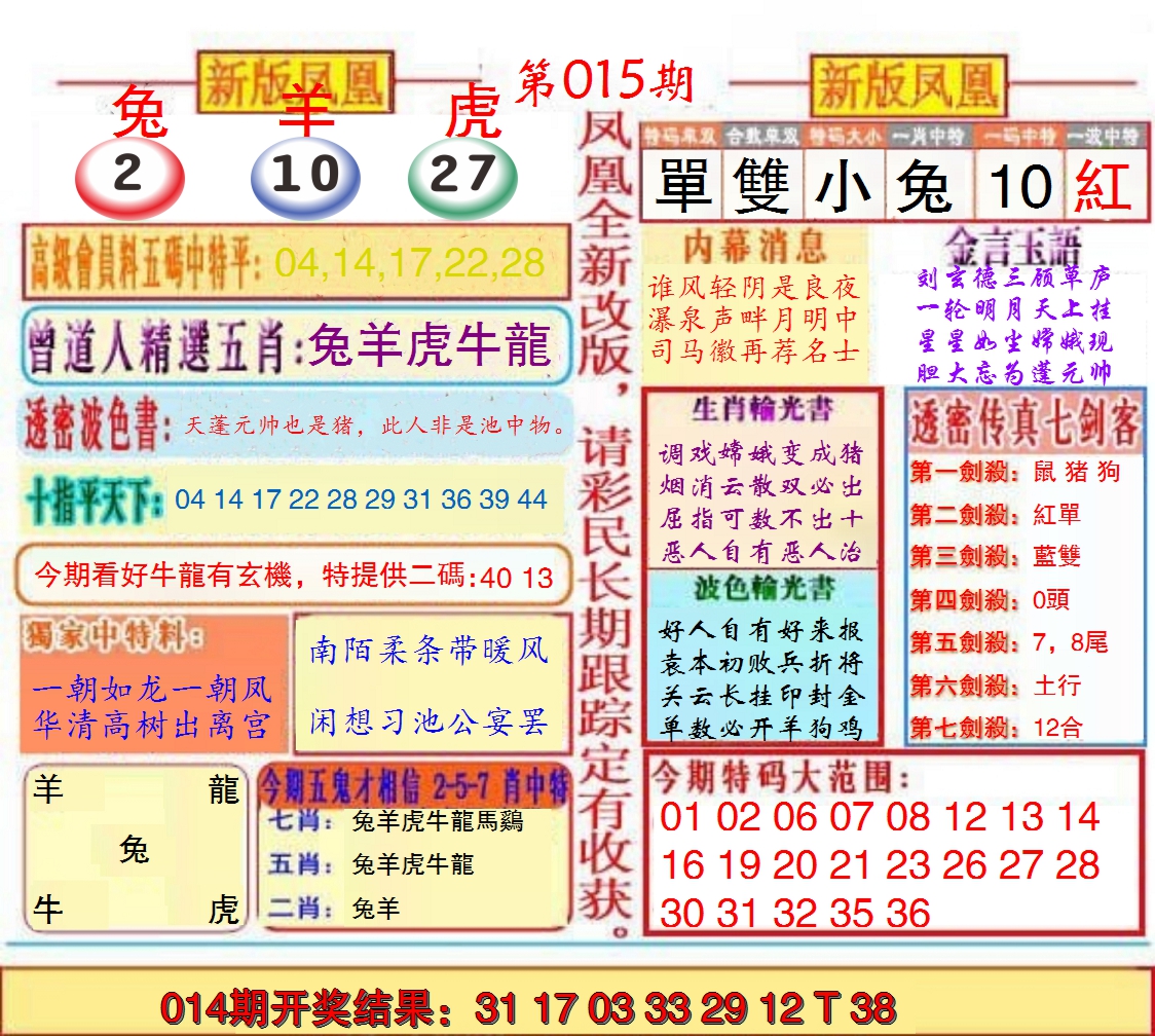 2025015期另二代凤凰报