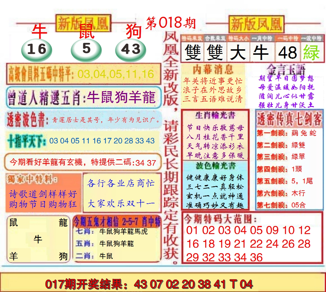2025018期另二代凤凰报